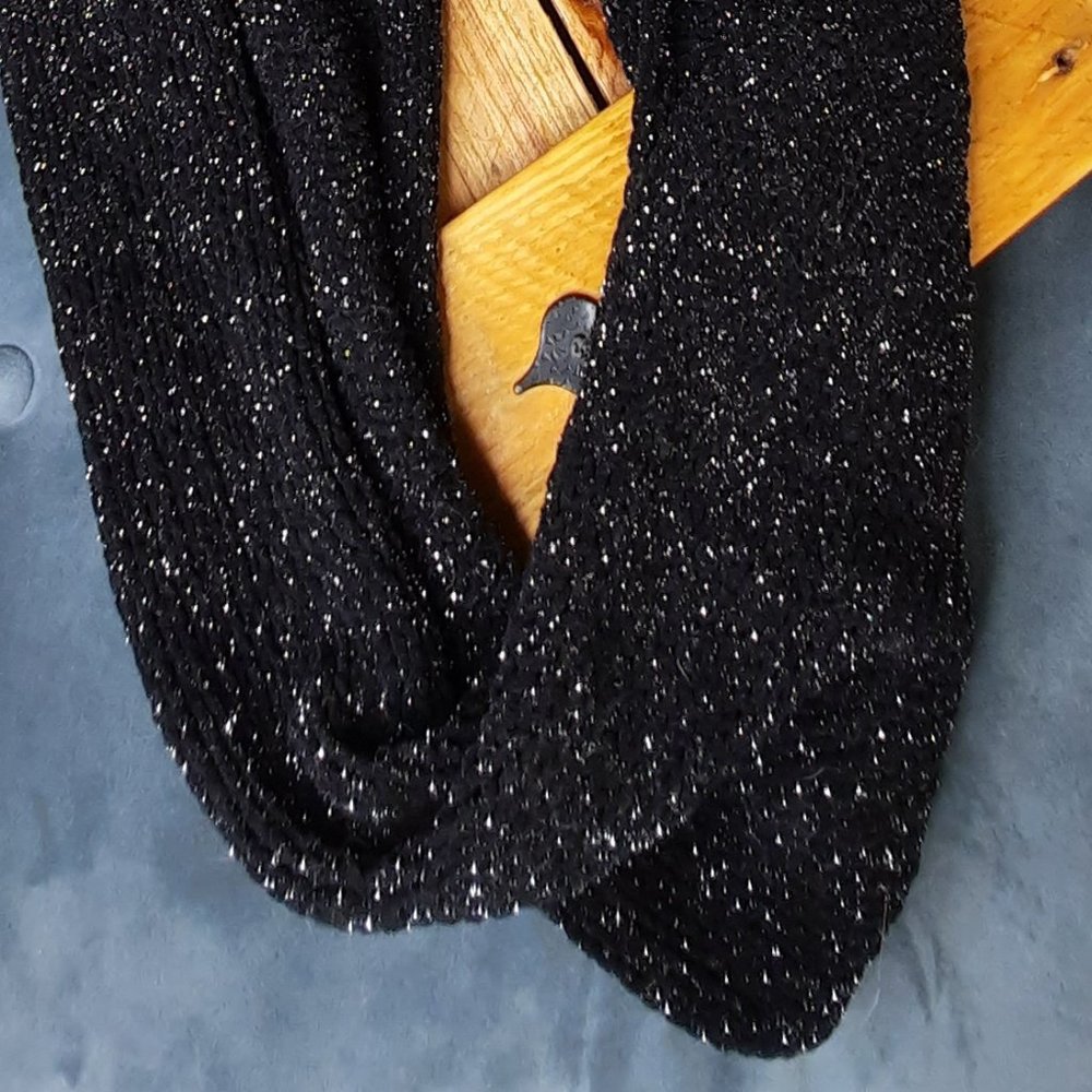 Black Sparkly Infinity Scarf